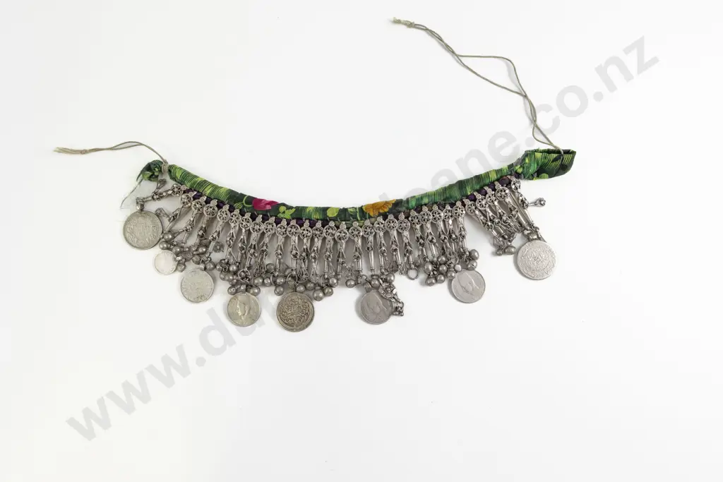 Antique Yemeni Tribal Silver Metal Head Band Image 1++