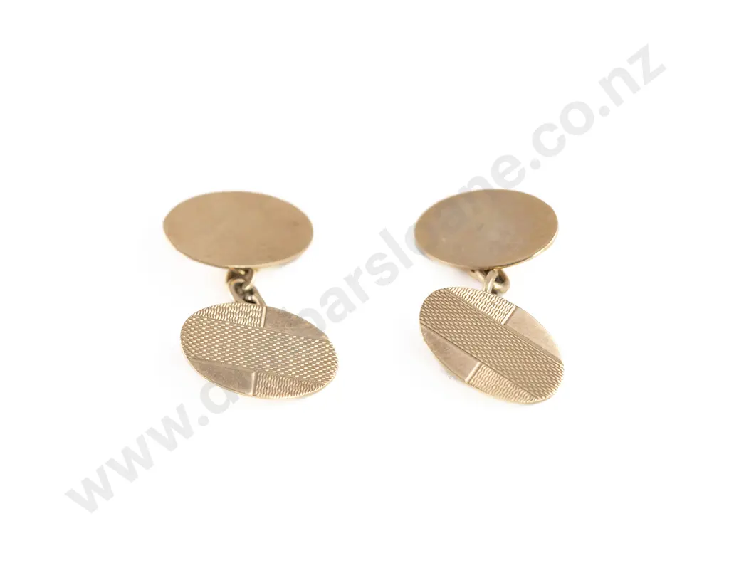 Pair 9ct Cufflinks Image 1++