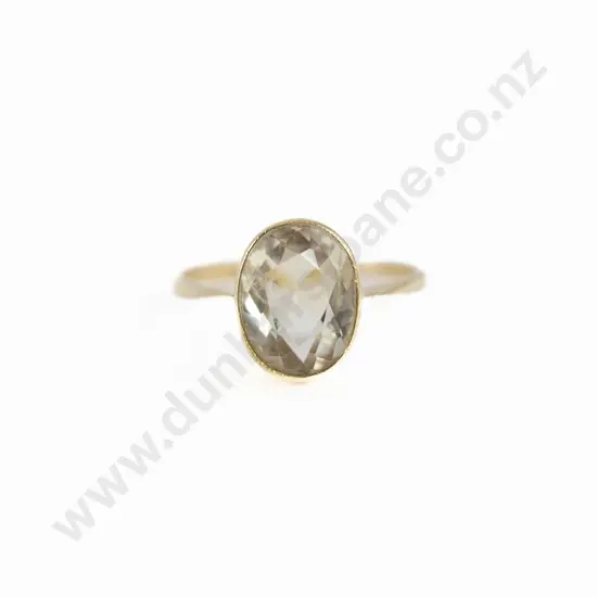 9ct Single Citrine Dress Ring