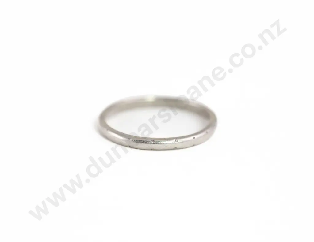 All Platinum Plain Wedding Band Image 1++