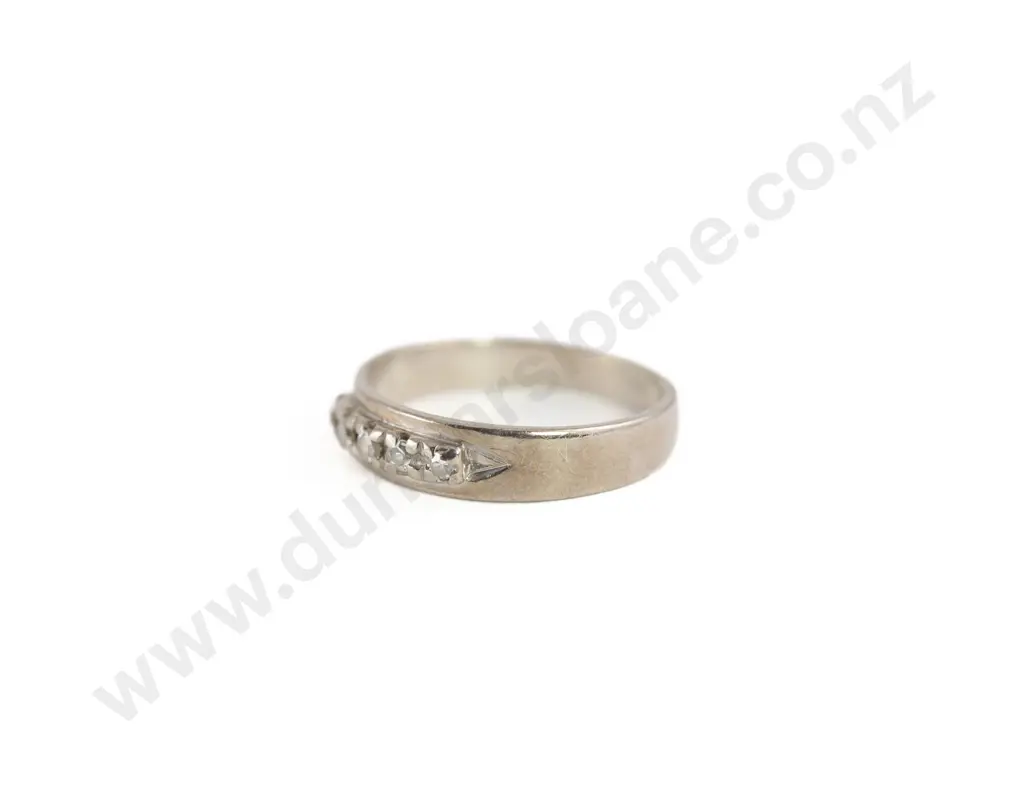 18ct White Gold Five Stone Diamond Eternity Band Image 1++