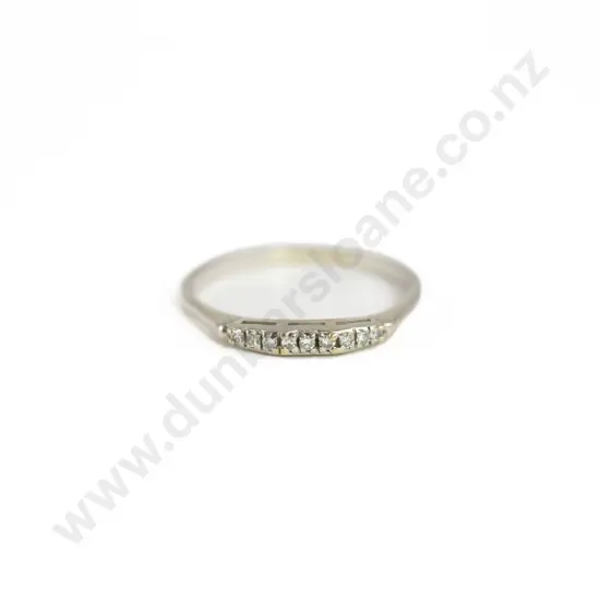 14ct White Gold Nine Stone Diamond Eternity Band