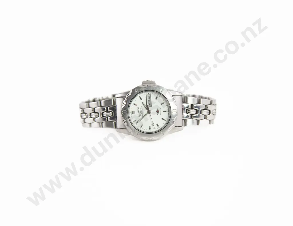 Citizen Auto Diver 100 Meters Automatic All Stainless Steel Ladies Wrist Watch Image 1++