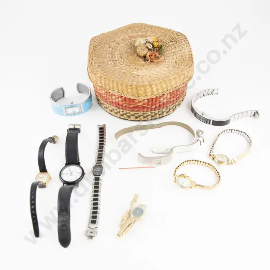 Ten Various Dress Wristwatches and Including Toy Watch