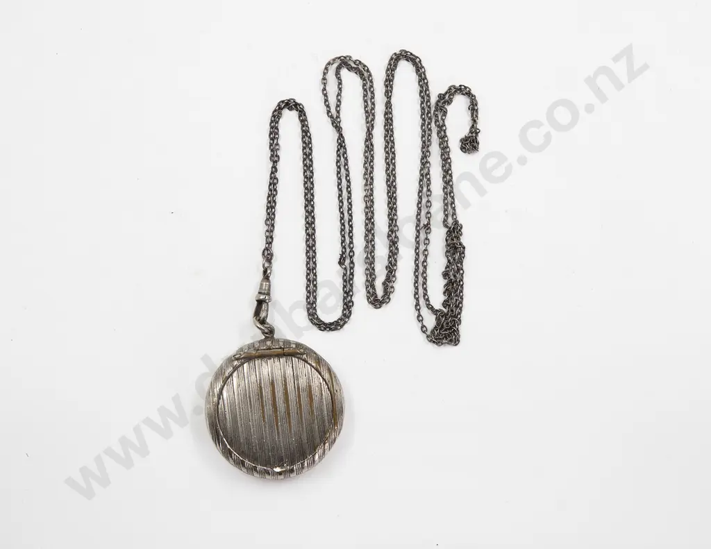 Late Victorian S/S Fine Trace Link Muff Chain Image 1++