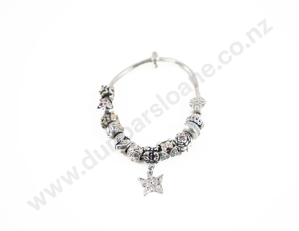 Pandora .925 Silver Type 12 Charm Bracelet Image 1++