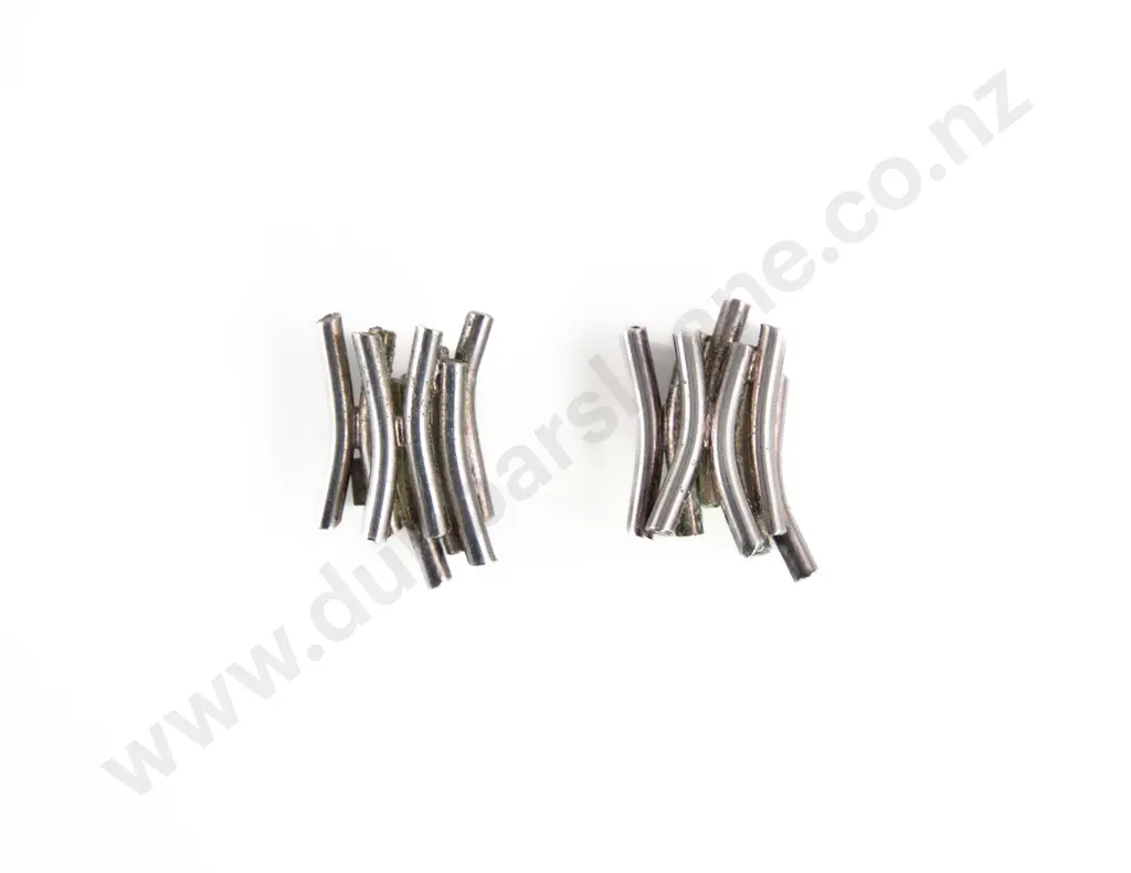 C1980's Patrick Meyer Silver Plate Clip Earrings Image 1++
