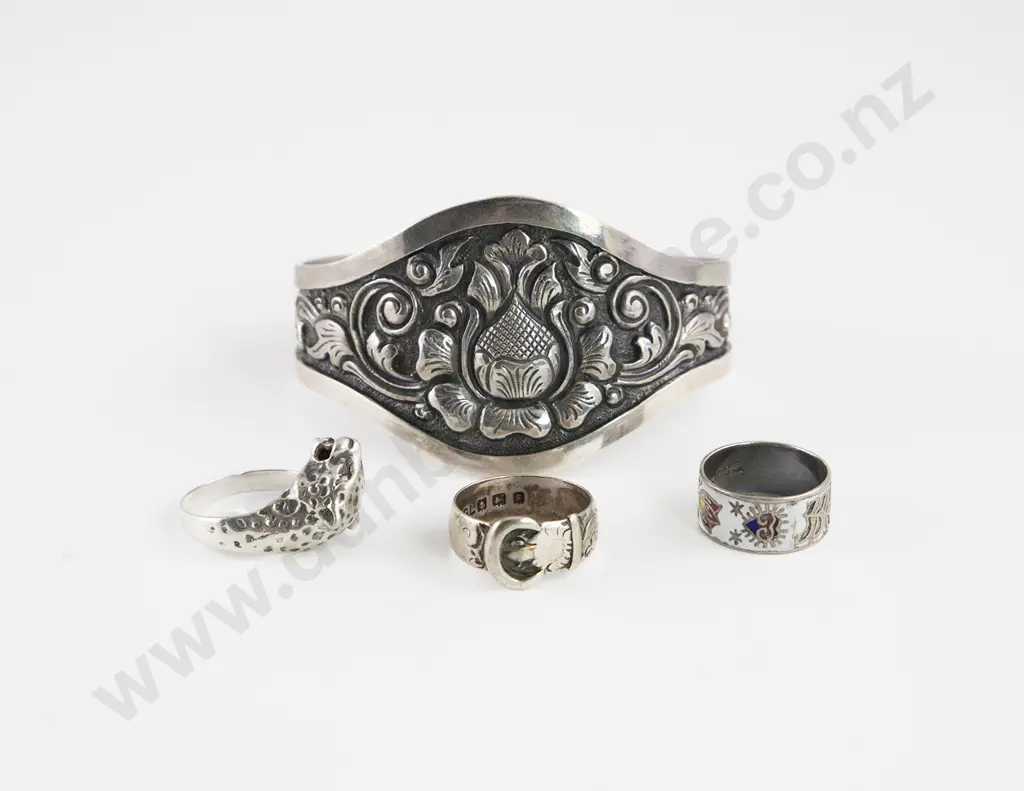 Vintage Yogyakarta 800 Silver Cuff Bracelet Image 1++