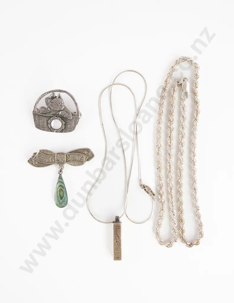 S/S Rope Twist Link Neck Chain Image 1++