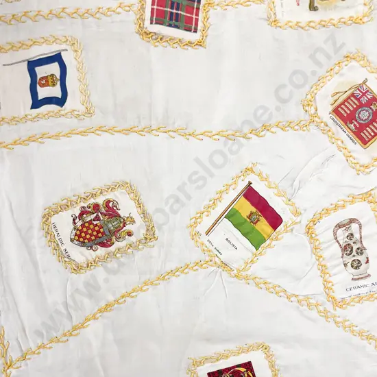 Vintage Silk and Silk Cigarette Card Quilt