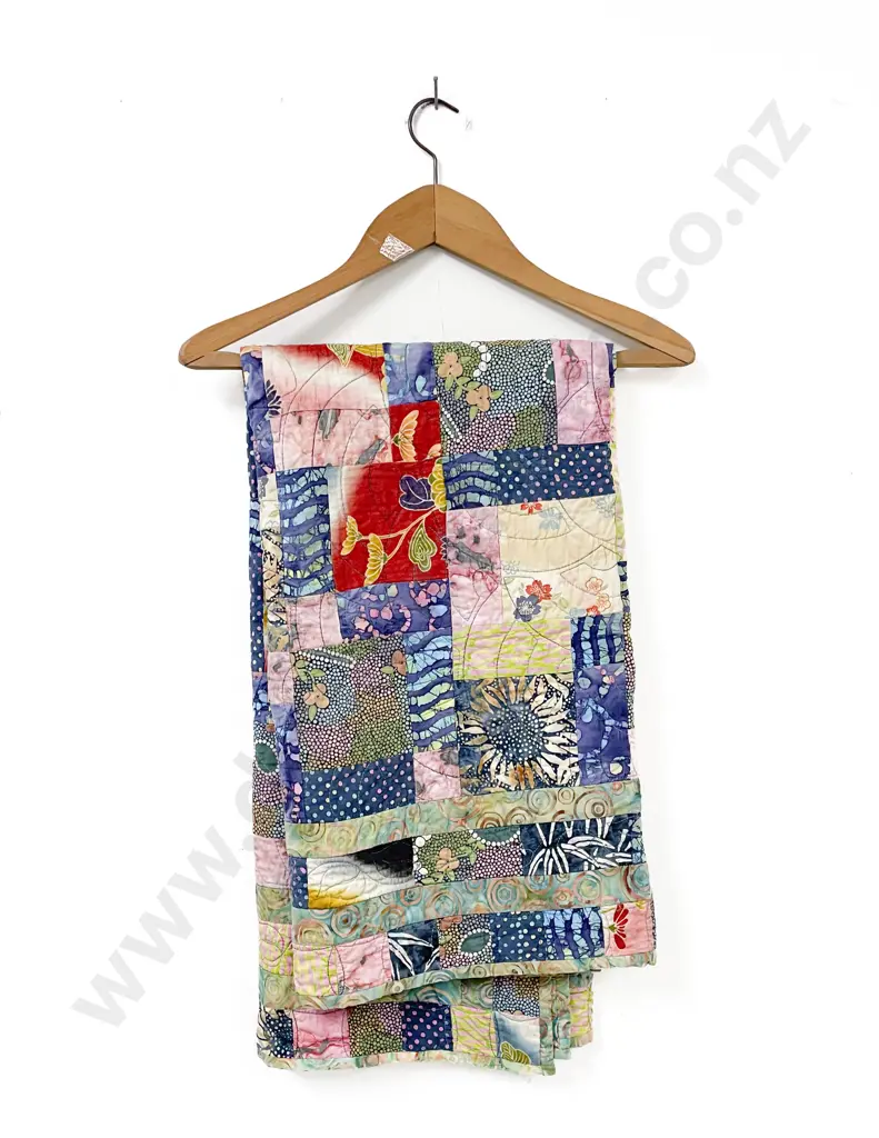 Machine Worked Printed Cotton Quilt Image 1++