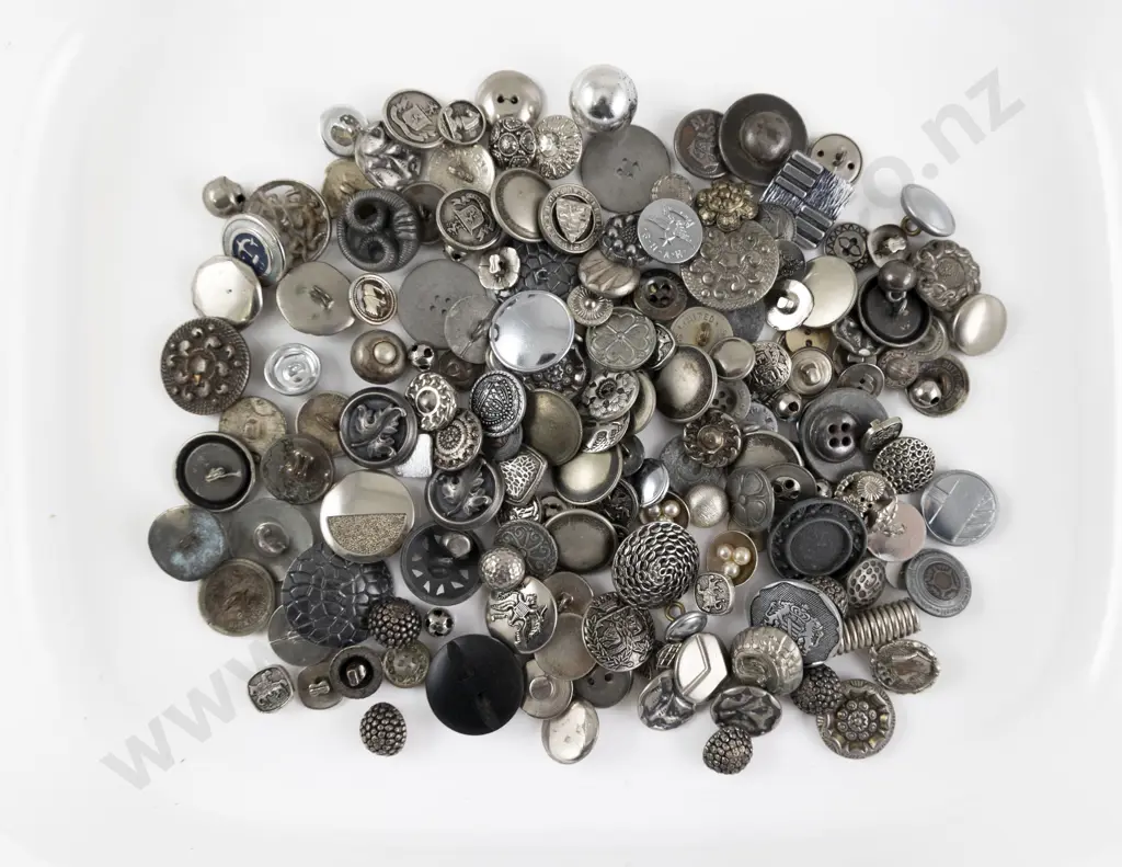 Collection Silver Metal Buttons Image 1++
