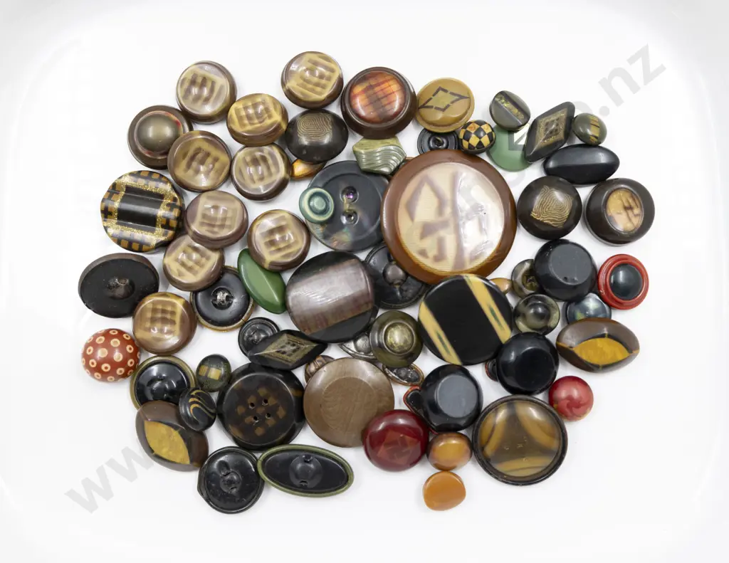 Collection Vintage Celluloid Buttons Image 1++