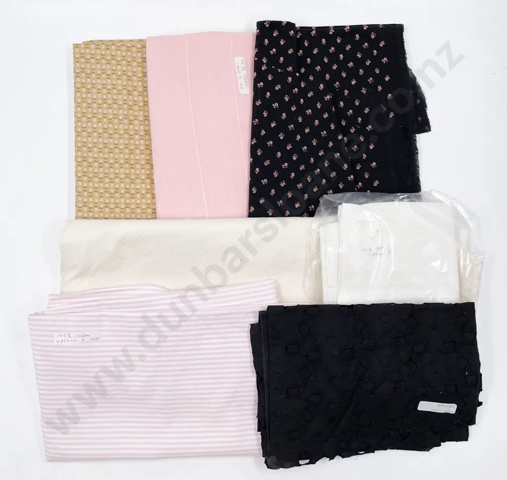 Nine Remnant 100% Cotton Material Pieces Image 1++