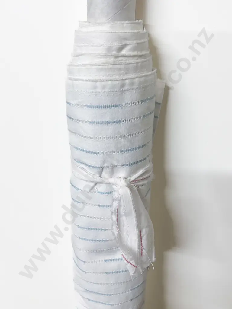Part Roll Blue Pulled Tread Pattern Cotton Image 1++