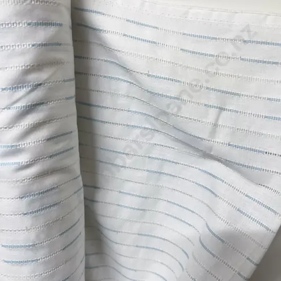 Part Roll Blue Pulled Tread Pattern Cotton