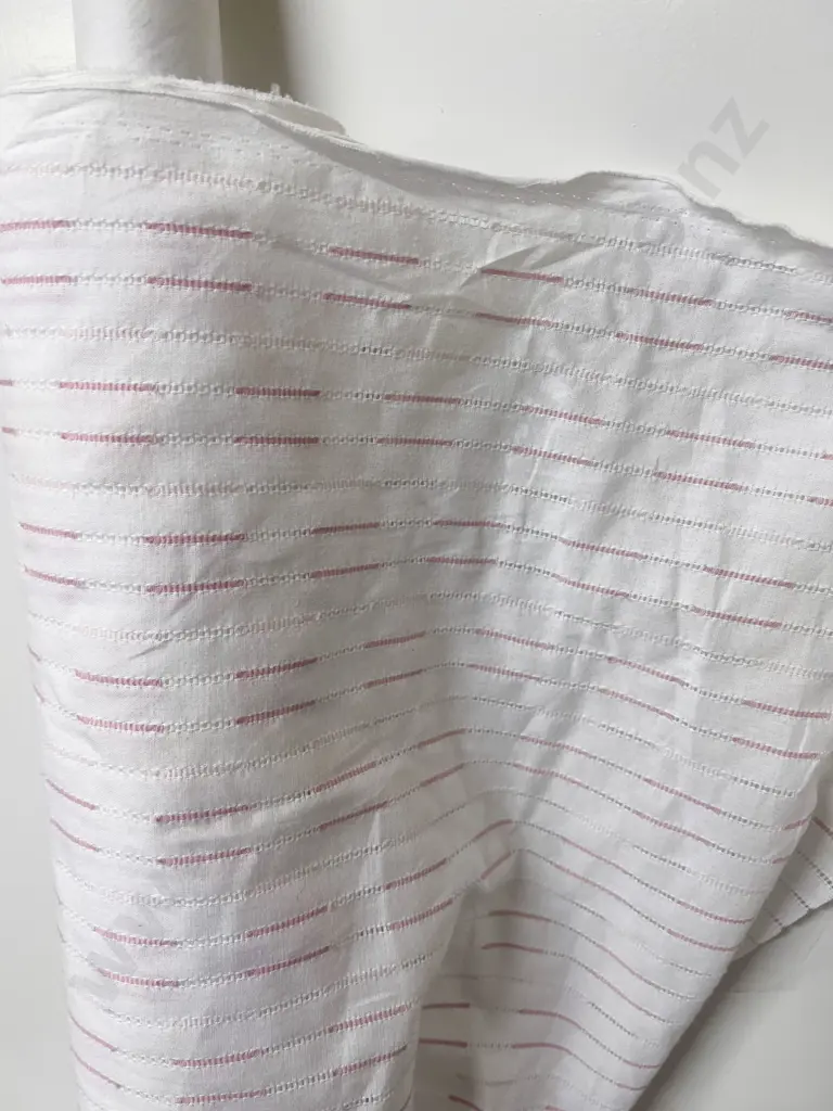 Part Roll Pink Pulled Tread Pattern Cotton Image 1++