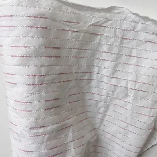 Part Roll Pink Pulled Tread Pattern Cotton