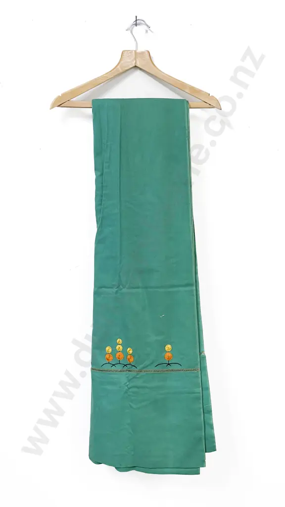 Four Vintage Hand Embroidered Curtains Image 1++