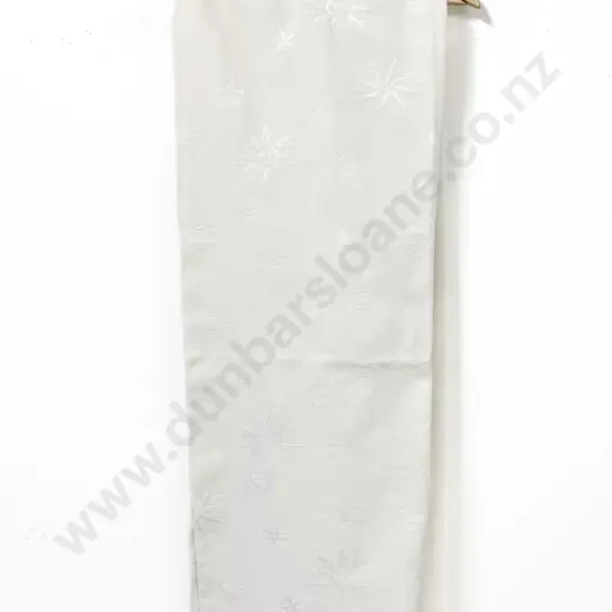 Two Heavy and Sculptured Linen Table Covers