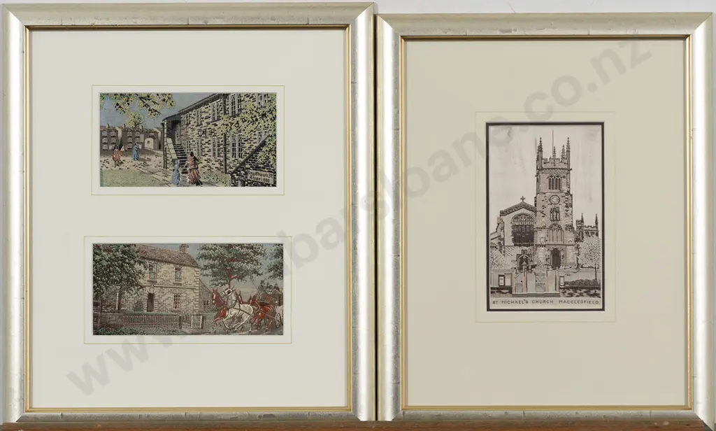 Four Framed C20th Textile Works Image 1++