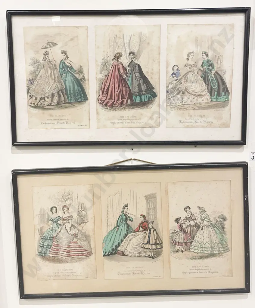Fashion Prints from English Womans Domestic Magazine Image 1++