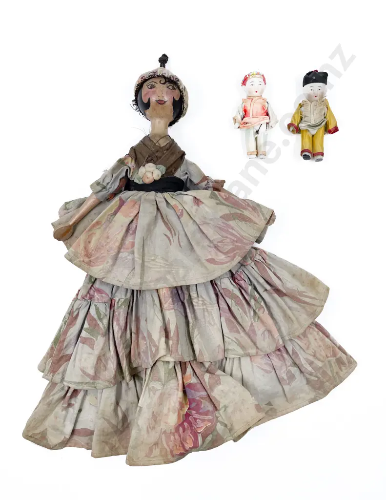 Art Deco Handmade Handkerchief Doll Purse Image 1++