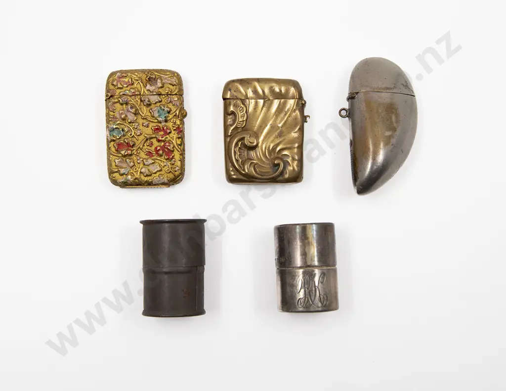 Five Vesta Cases; S/S Cylindrical Case with 'Fern Vestas NZ' cardboard box inside Image 1++