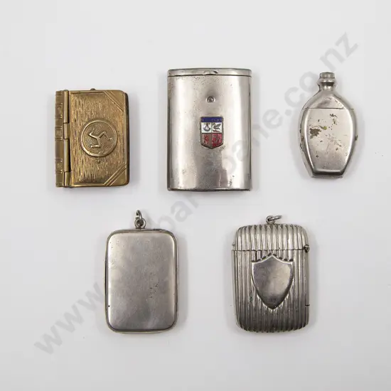 Five Assorted Vesta Cases