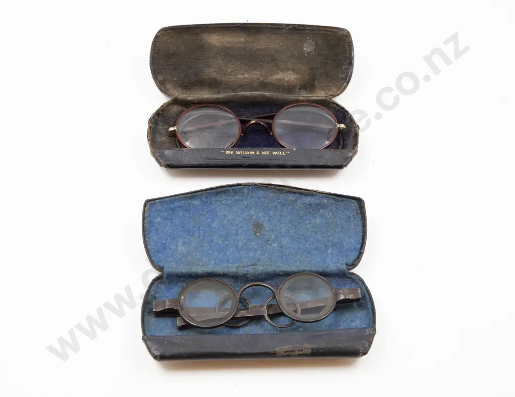Two Pair Antique Spectacles Image 1++