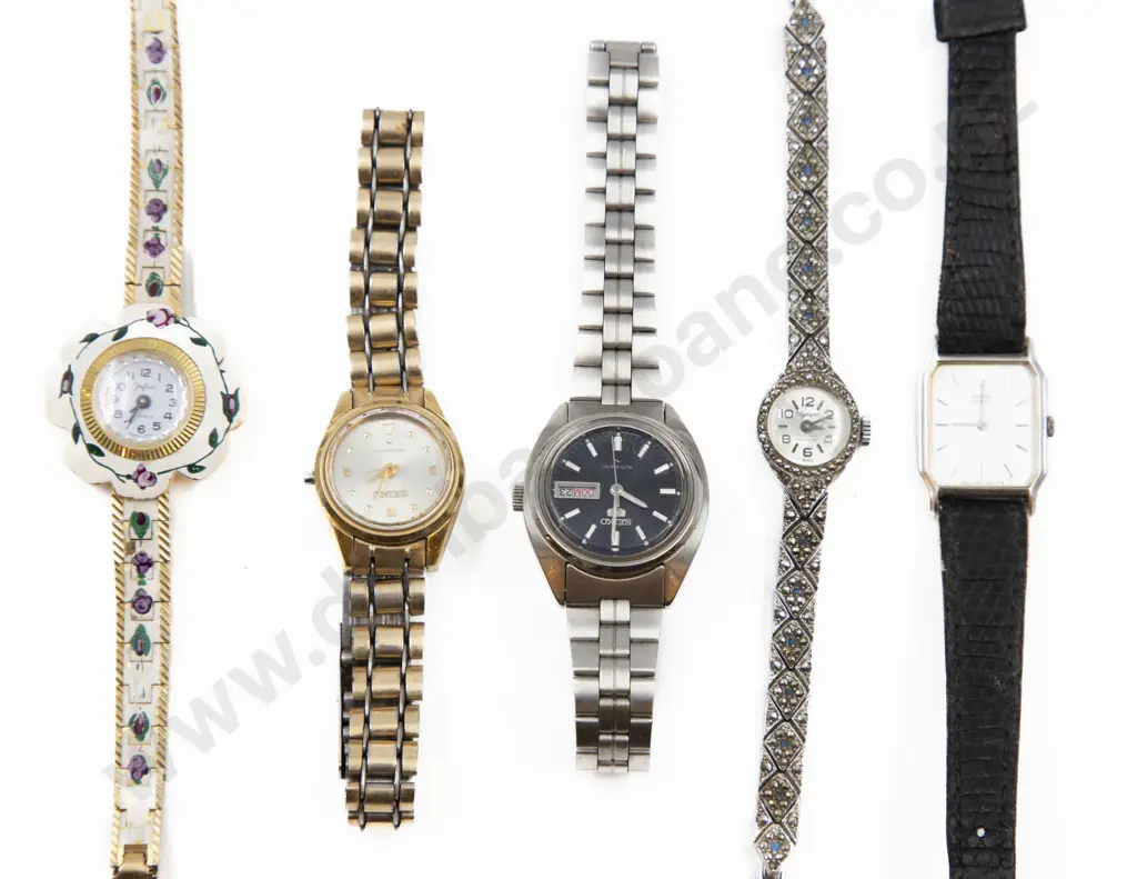 Five Various Ladies Wrist Watches Image 1++