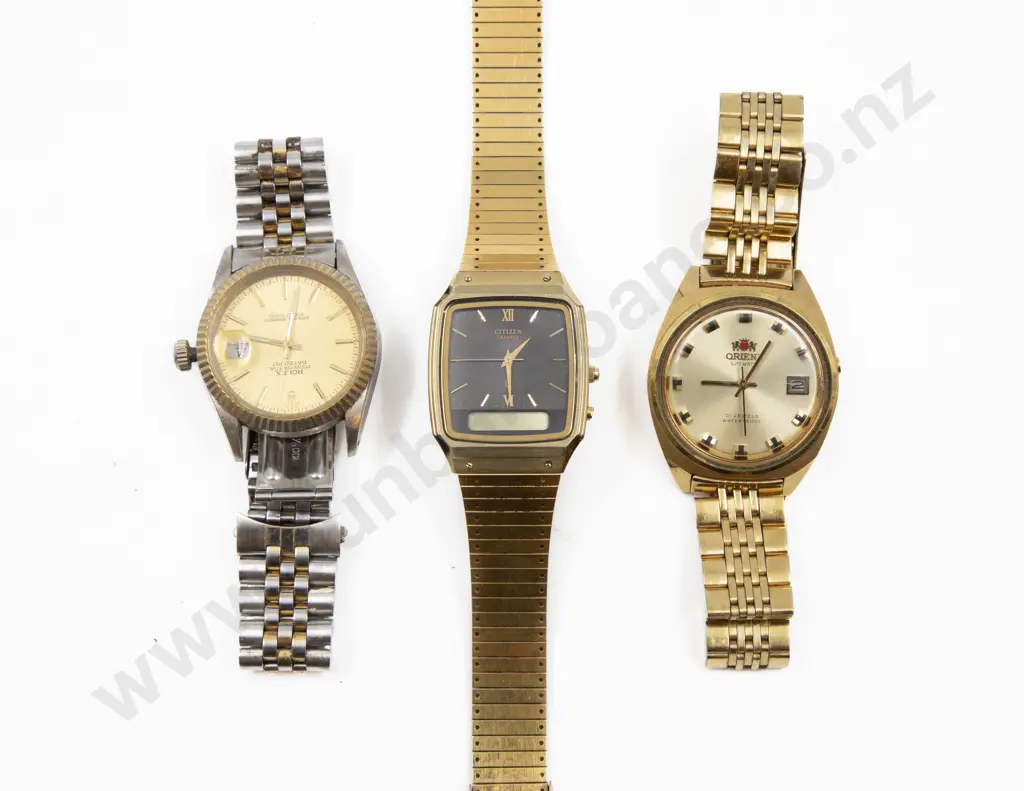 Three Gents Dress Wrist Watches Image 1++