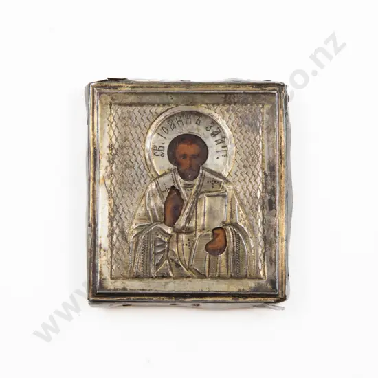 Mid/Late C19th Russian Miniature Icon