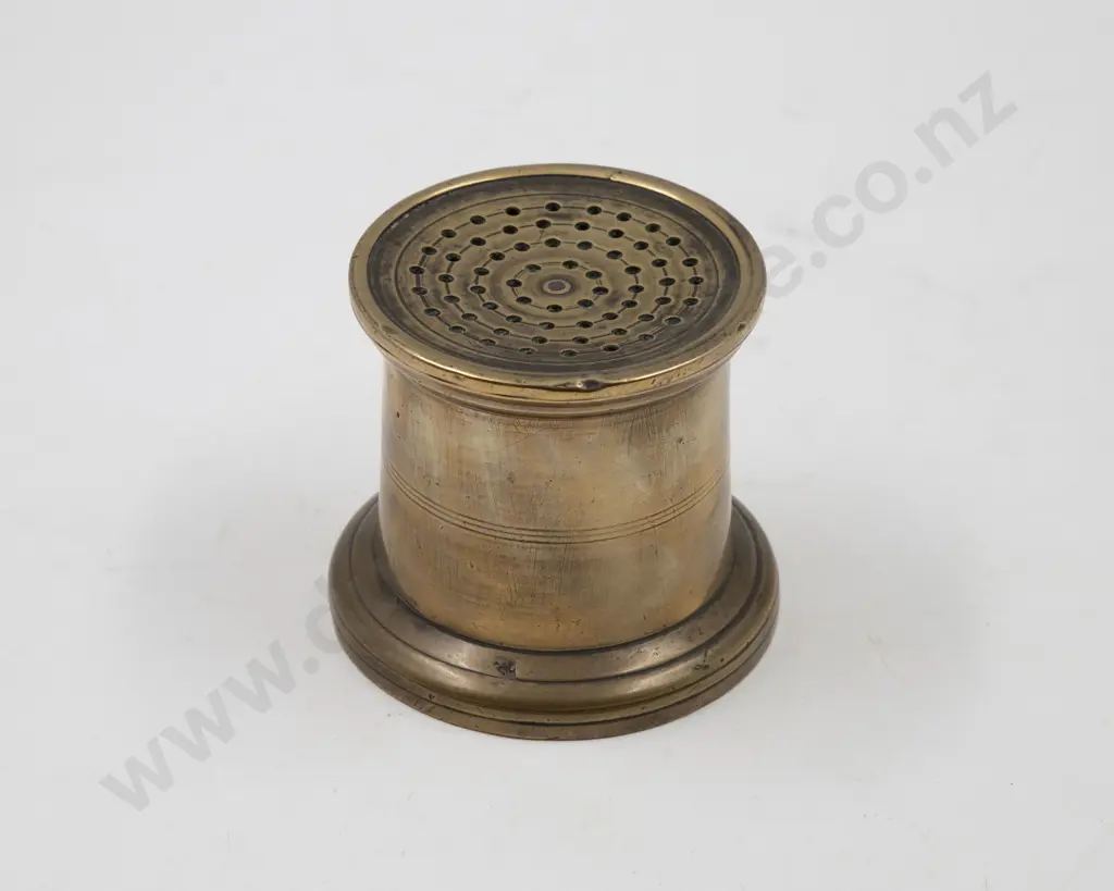 C18th English Brass Pounce Pot Image 1++