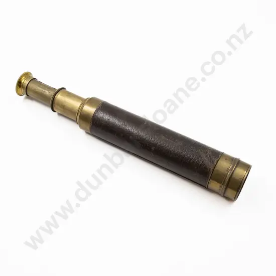 C19th Three Section Brass Telescope