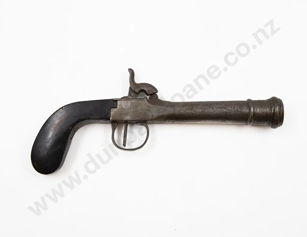 Early C19th Belgian Cannon Muzzle Percussion Pistol Image 1++