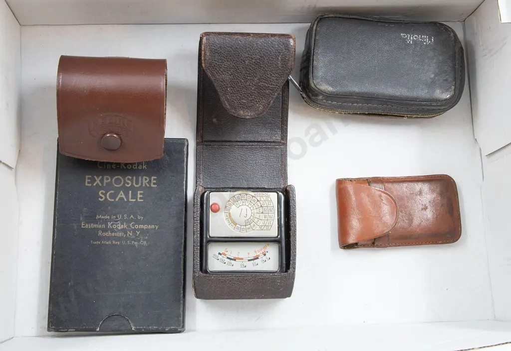 Collection Various Camera Light Meters and Gear Image 1++