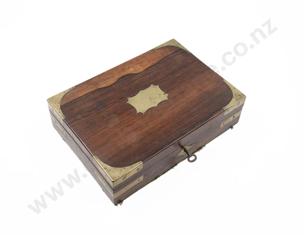 Early C19th Rosewood Travel Box Image 1++