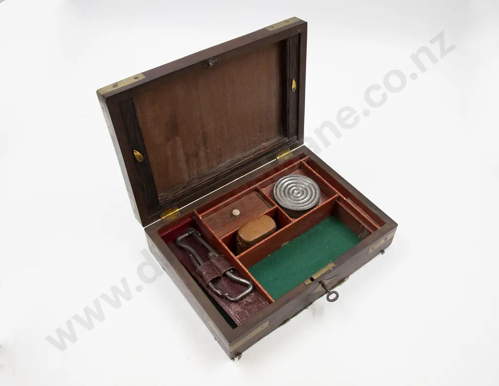 Early C19th Rosewood Travel Box Image 1++
