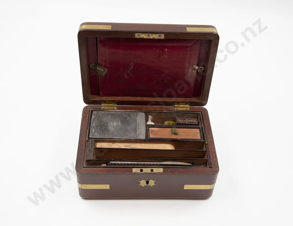 Early C19th Mahogany Travel Box Image 1++