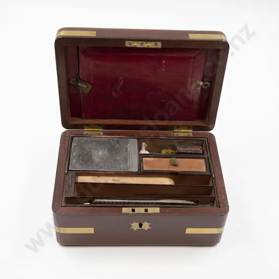 Early C19th Mahogany Travel Box