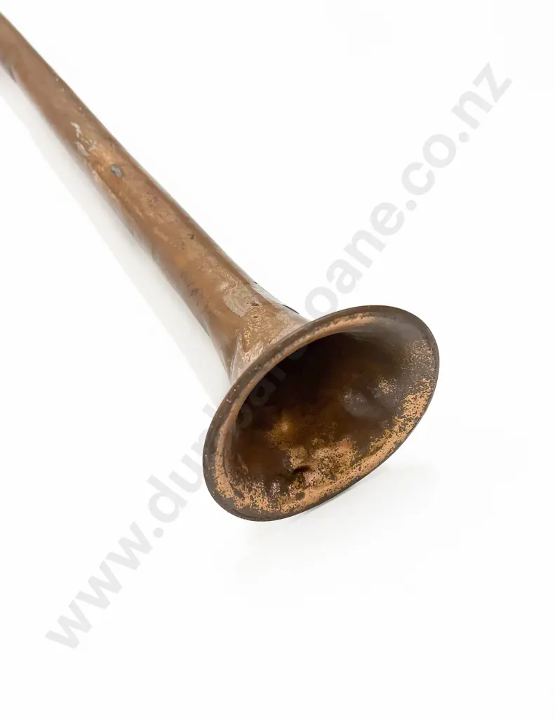 Vintage Antique Copper Hunting Horn Image 1++