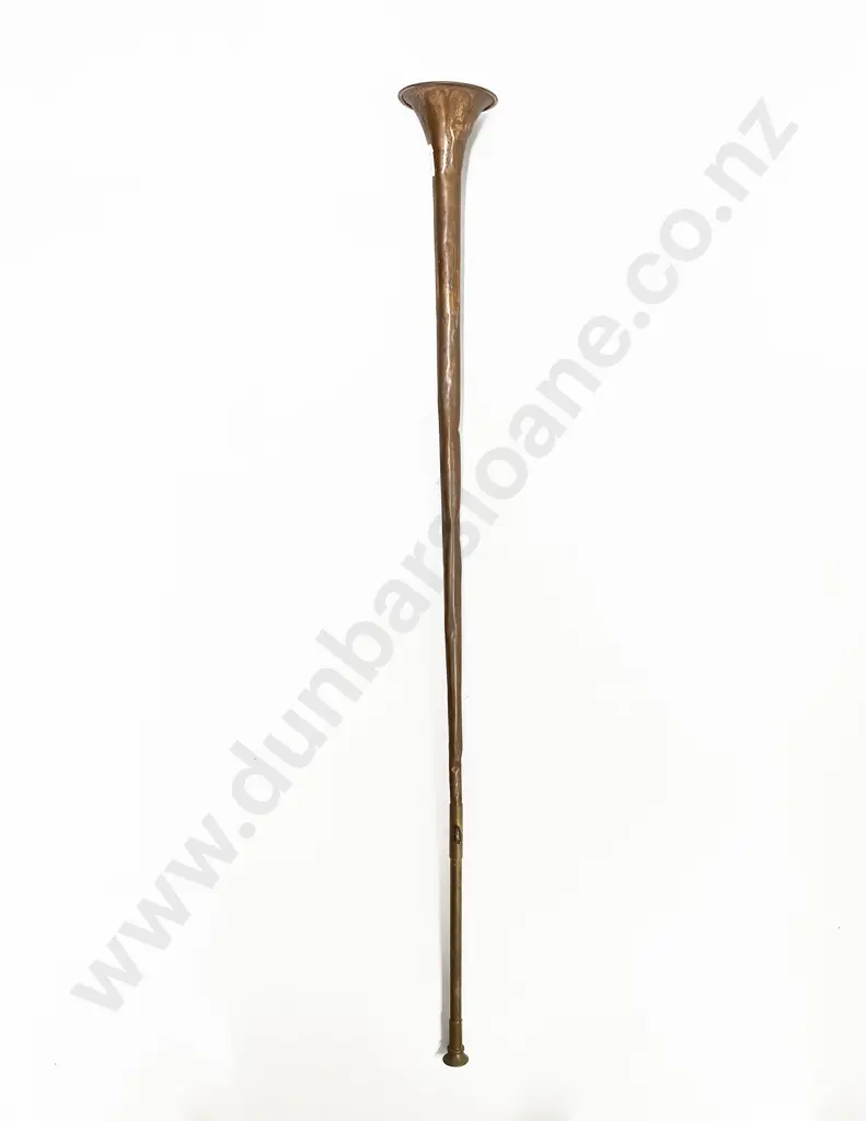 Vintage Antique Copper Hunting Horn Image 1++
