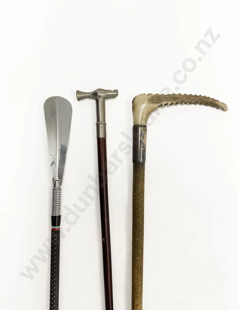 Two Riding Crops & Shoe Horn Image 1++