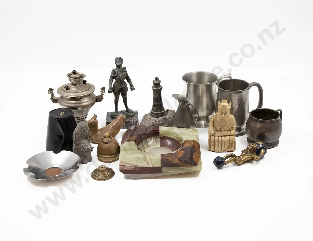 Collection of Pewter and Stoneware Image 1++