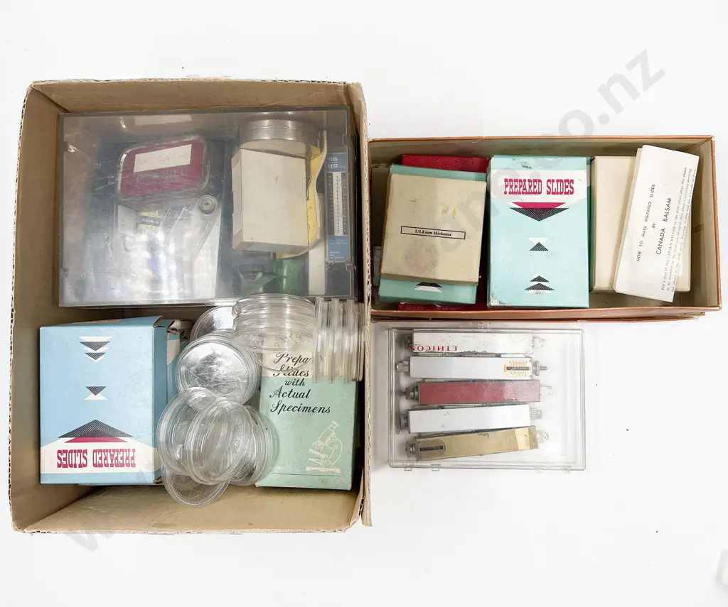 Collection of Prepared Slides and Equipment Image 1++