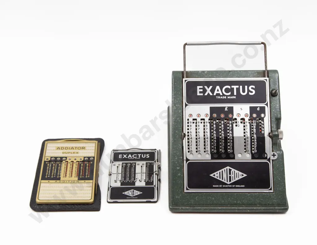 Exactus England Calculator and Two Pocket Calculators Image 1++