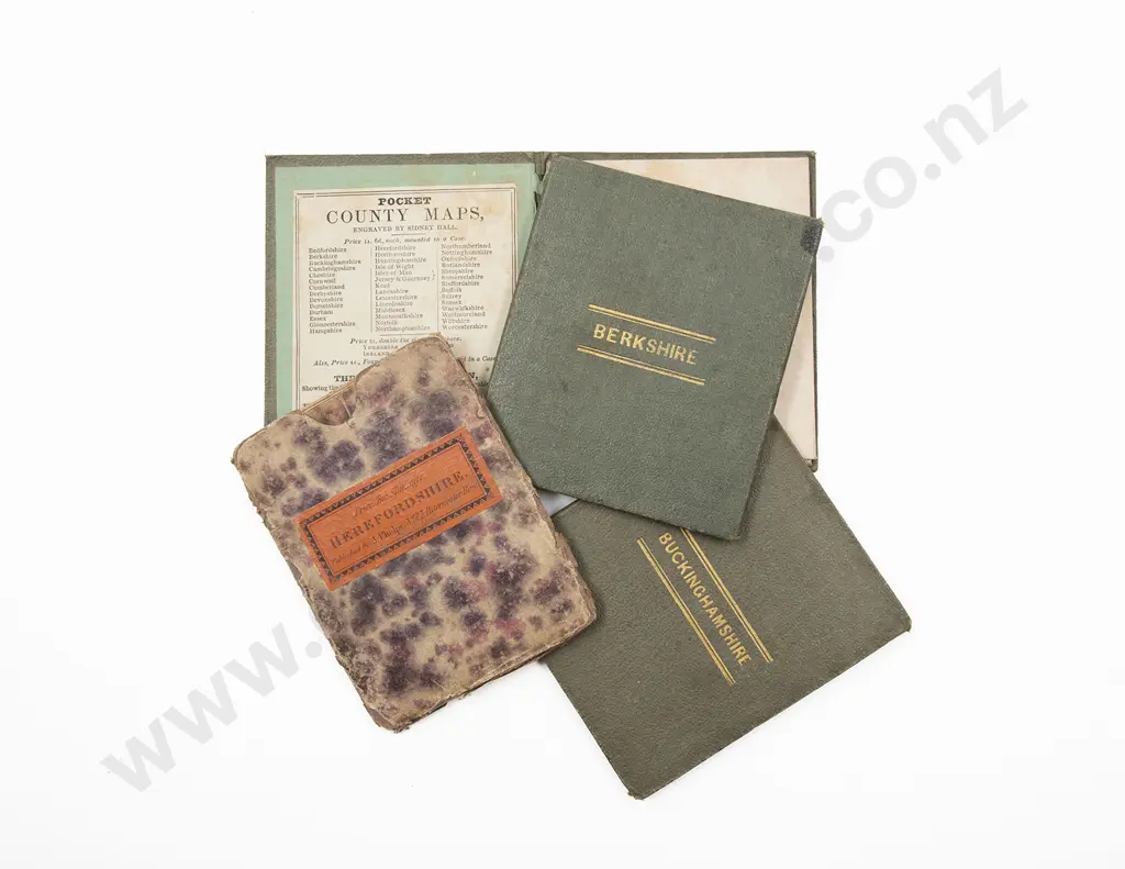 C19th Four Pocket County Maps Image 1++