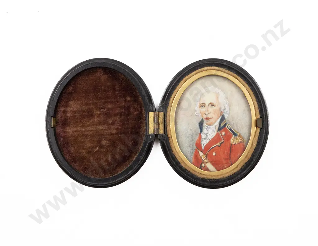 GeoIII Portrait Miniature of a Officer Image 1++