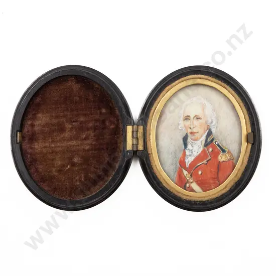GeoIII Portrait Miniature of a Officer